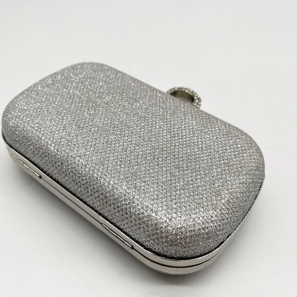 Expressions New York Silver Rhinestone Clutch - Picture 7 of 10